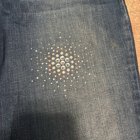 Karen Kane starburst rhinestone jeans size 8 - Picture 5 of 10